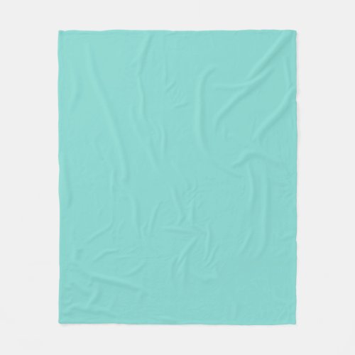 Solid Color Turquoise Aqua Fleece Blanket