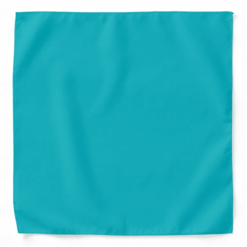 Solid color turquoise ocean blue bandana