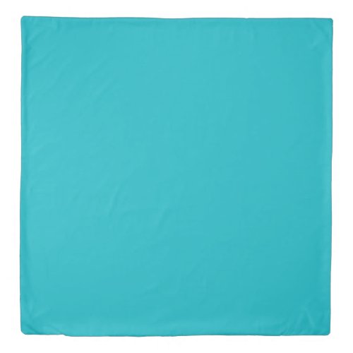 Solid color turquoise ocean blue duvet cover