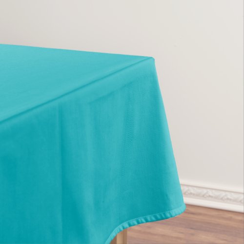 Solid color turquoise ocean blue tablecloth