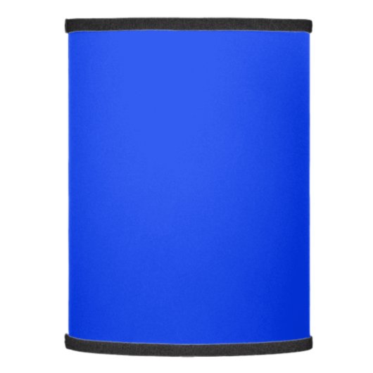 Solid color vibrant blue lamp shade (Left)