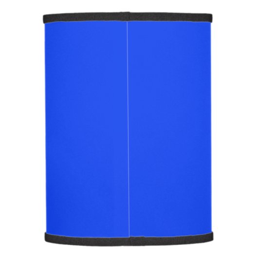 Solid color vibrant blue lamp shade (Back)