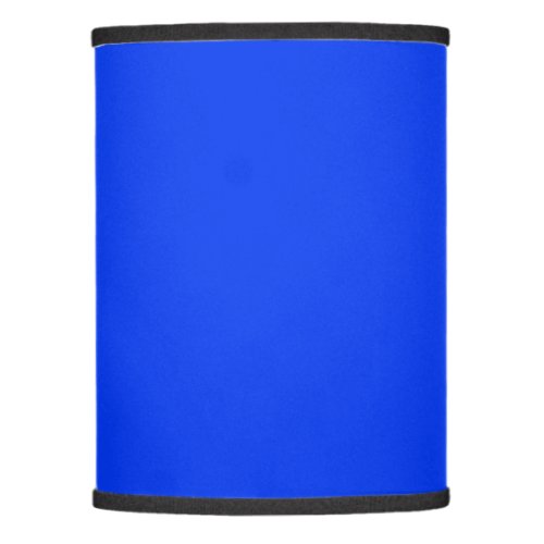 Solid color vibrant blue lamp shade