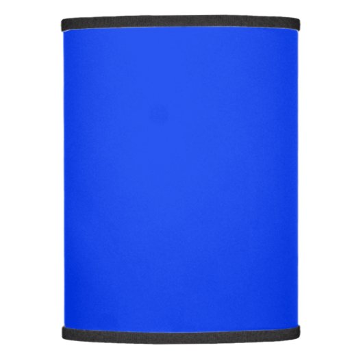 Solid color vibrant blue lamp shade (Front)