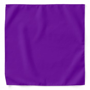 Solid Color Violet Purple Bandana by purplestuff at Zazzle