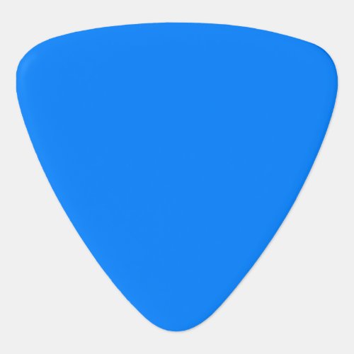 Solid color vivid blue guitar pick