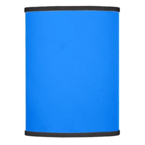 Solid color vivid blue lamp shade