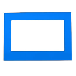 Solid color vivid blue magnetic frame
