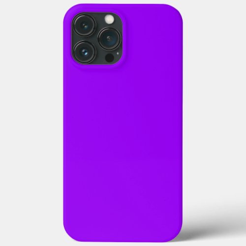 Solid color vivid violet purple iPhone 13 pro max case
