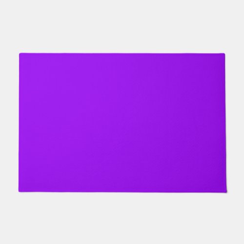 Solid color vivid violet purple doormat