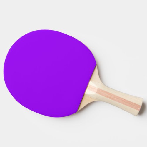 Solid color vivid violet purple ping pong paddle