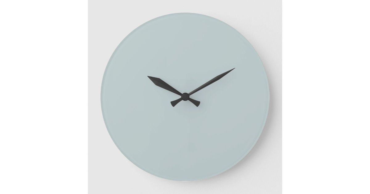 Solid Color Wall Clock Light Blue Zazzle