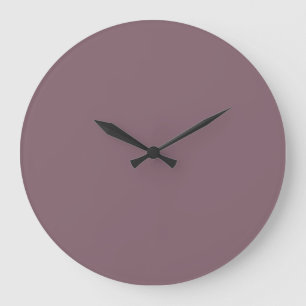 Solid Color Wall Clock - Purple Grape