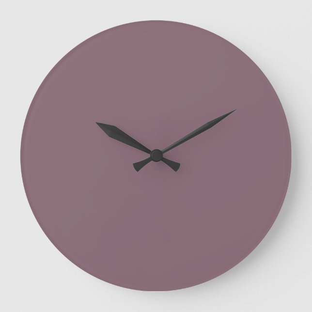 Solid Color Wall Clock - Purple Grape (Front)