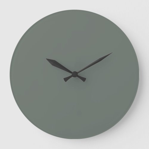 Solid Color Wall Clock _ Sage Green