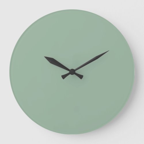 Solid Color Wall Clock _ Sage Green shade