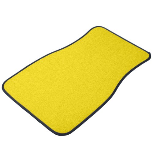 Solid Color Yellow Car Mat