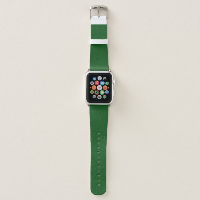 Solid conifer green apple watch band (Front)