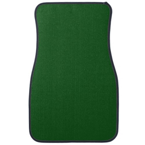 Solid conifer green car floor mat