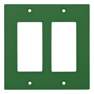 Solid conifer green light switch cover