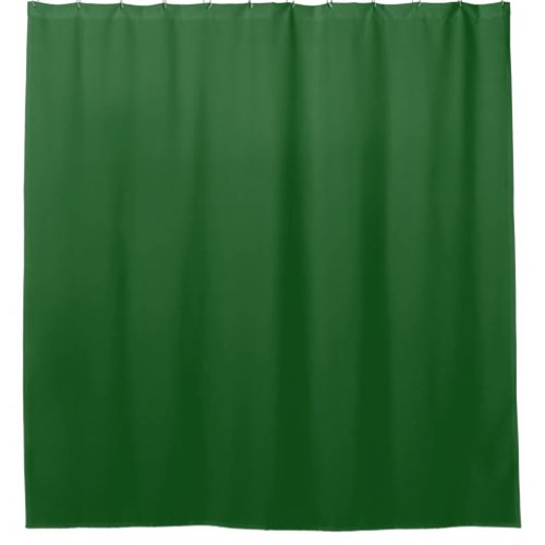Solid conifer green shower curtain