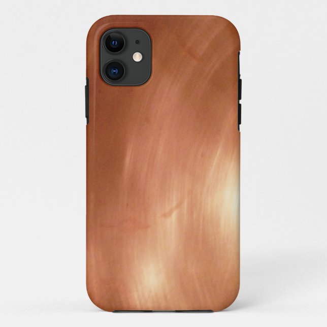 Solid Copper Photograph As iPhone Case (Back)