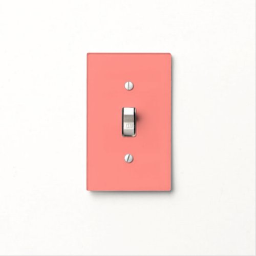 Solid Coral Gables Color Light Switch Cover