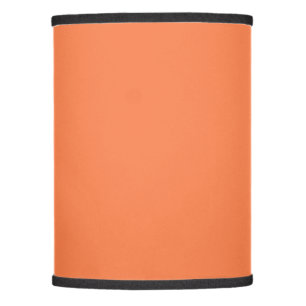 Solid coral orange lamp shade