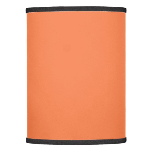 Solid coral orange lamp shade