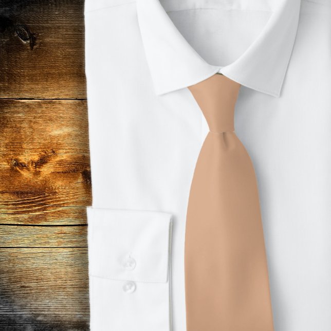 Solid Coral Orange  Neck Tie (Creator Uploaded)