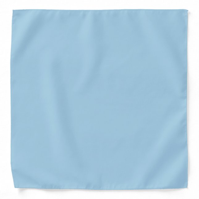 Solid Cornflower Blue Bandana (Front)