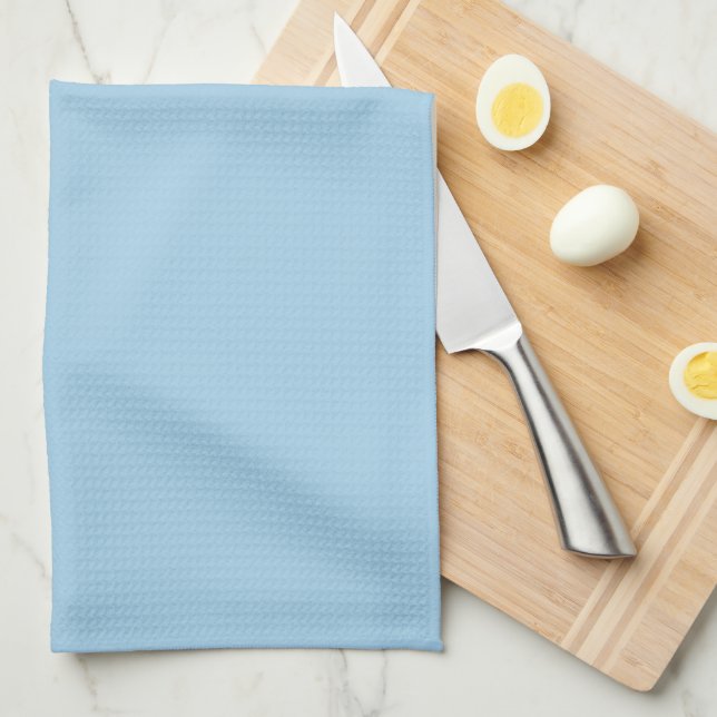 Solid Cornflower Blue Kitchen Towel (Quarter Fold)