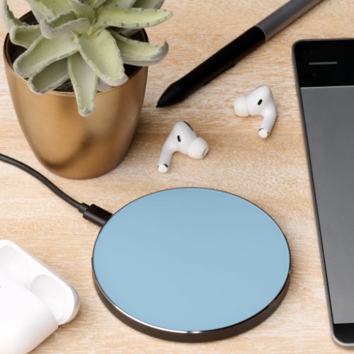 Solid Cornflower Blue Leggings Wireless Charger