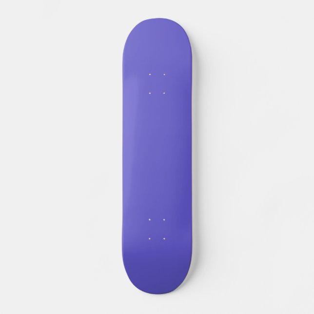 Solid Cornflower Blue Skateboard Deck (Front)