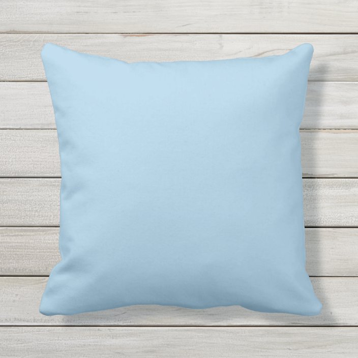Solid Cornflower Blue Throw Pillow