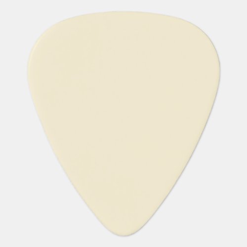 Solid cornsilk beige guitar pick