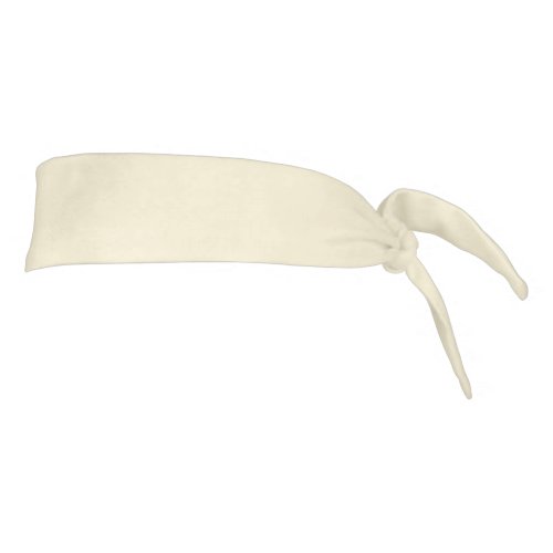 Solid cornsilk beige tie headband
