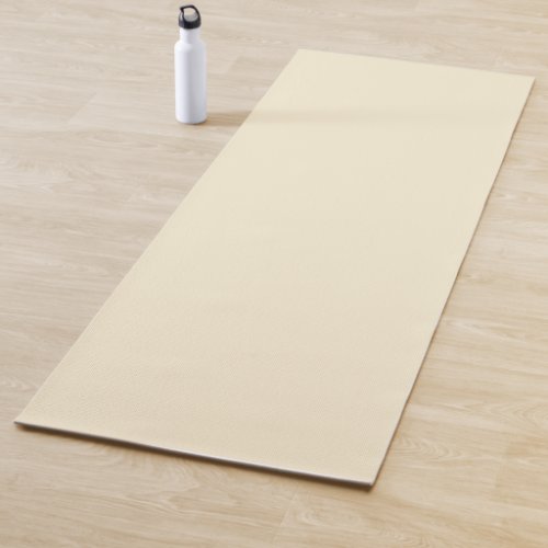 Solid cornsilk beige yoga mat