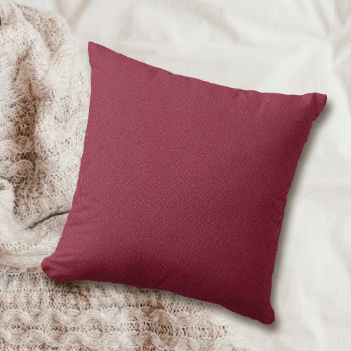 Solid Cranberry Throw Pillow