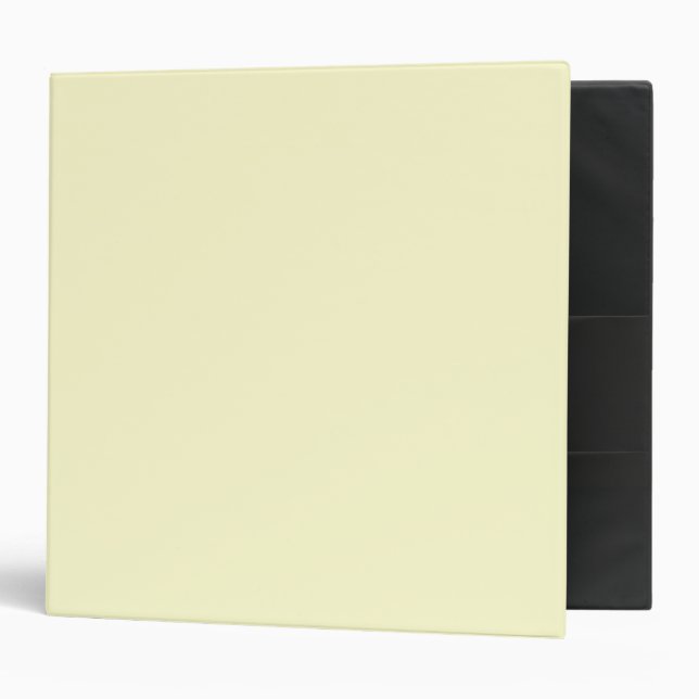 Solid Cream 3 Ring Binder (Front/Inside)