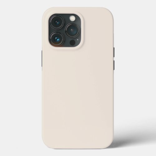 Solid cream beige ivory iPhone 13 pro case
