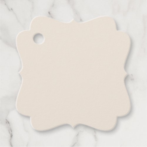 Solid cream beige ivory favor tags