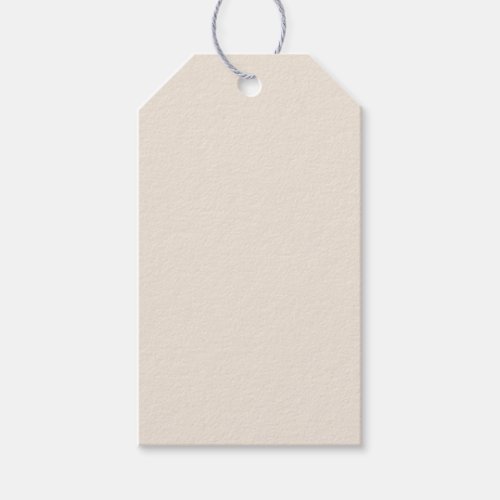 Solid cream beige ivory gift tags