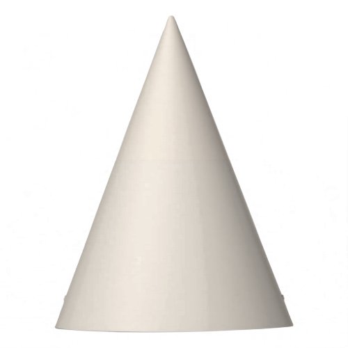 Solid cream beige ivory party hat
