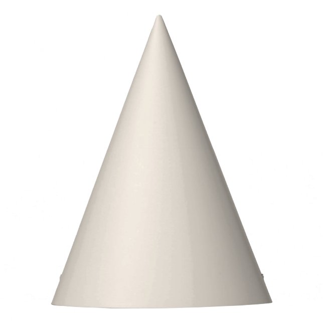Solid cream beige ivory party hat (Front)