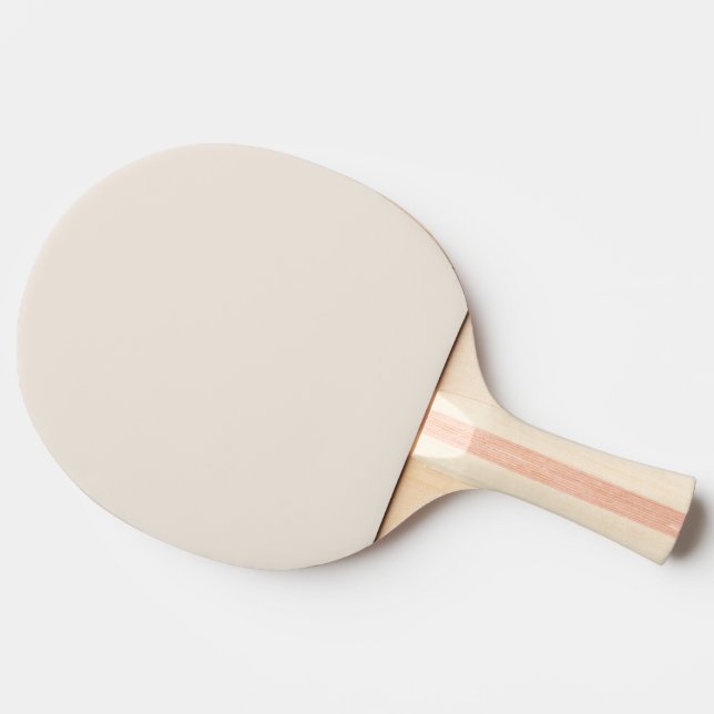 Solid cream beige ivory ping pong paddle (Side)