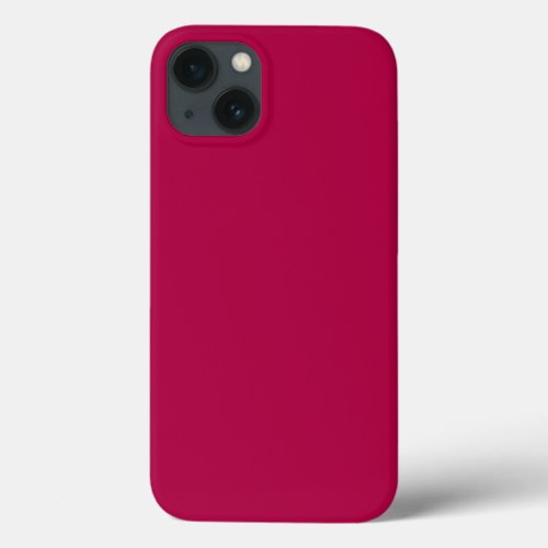 Solid crimson wine red iPhone 13 case