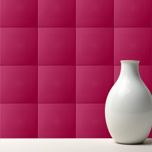 Solid crimson wine red ceramic tile