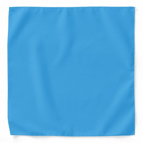 Solid curious bright blue bandana