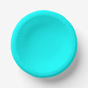 Solid Cyan 7 Inch Paper Bowl for Parties and Event